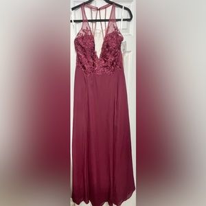 David’s Bridal Galina Signature halter gown